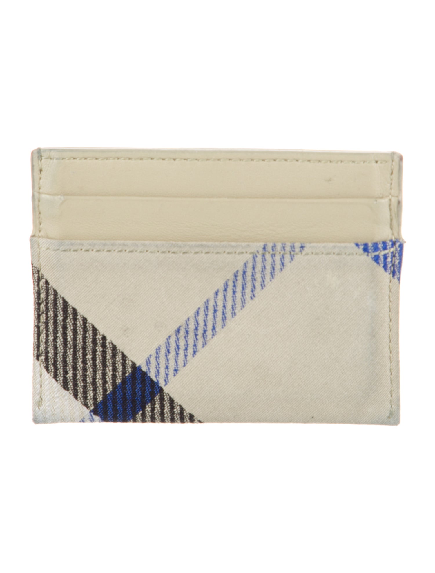 Burberry Plaid Print Wallet