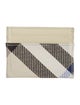 Burberry Plaid Print Wallet