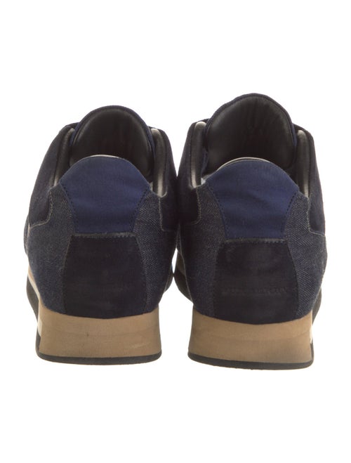Burberry Suede Colorblock Pattern Sneakers