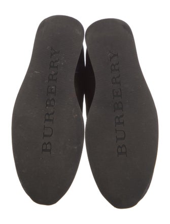 Burberry Suede Colorblock Pattern Sneakers