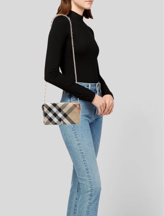 Burberry Giant Check Mini Snip Chain Bag Mini