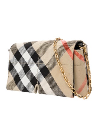 Burberry Giant Check Mini Snip Chain Bag Mini