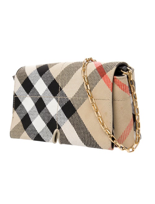 Burberry Giant Check Mini Snip Chain Bag Mini