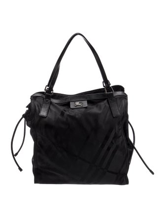 Burberry Smoked Check Bucket Bag