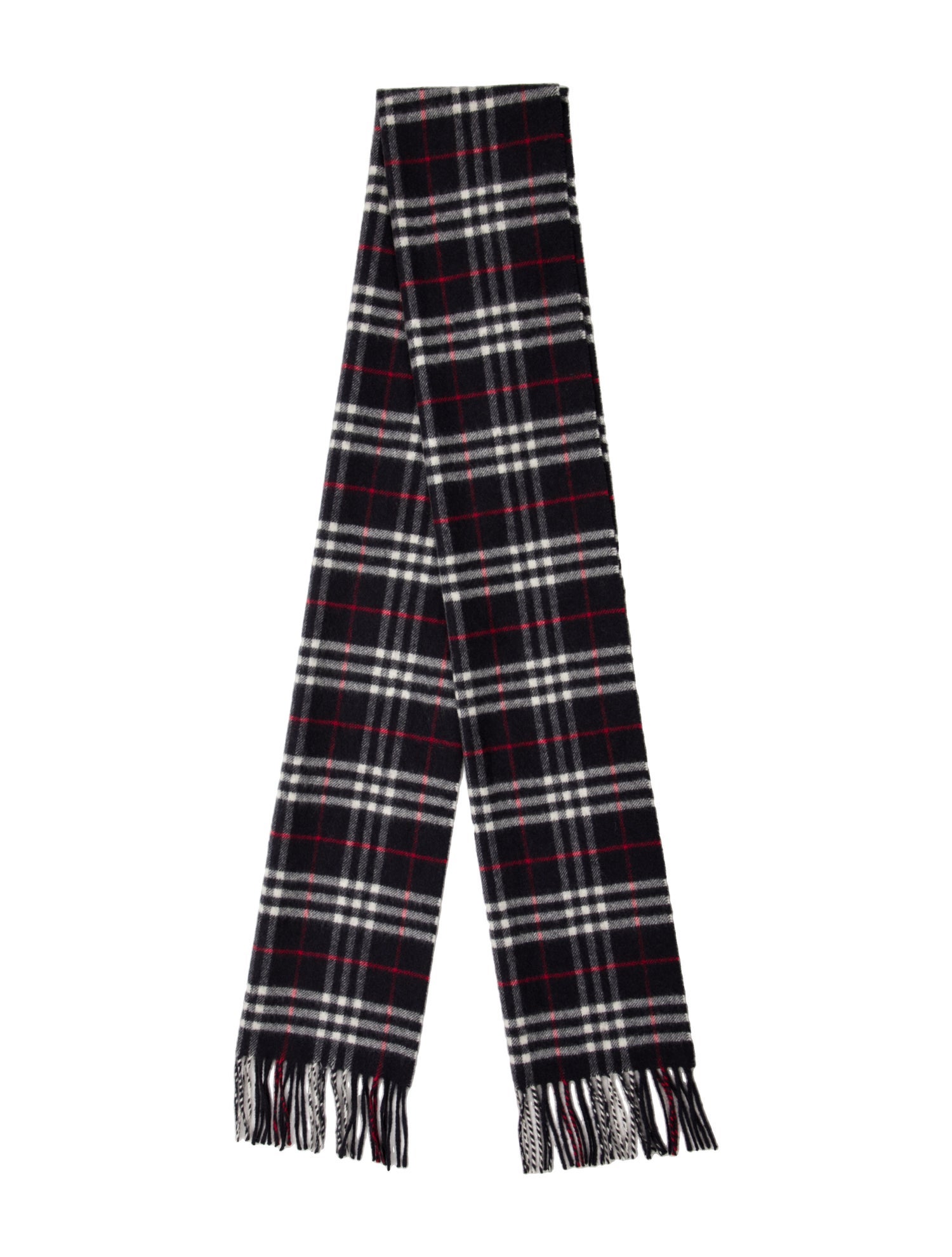 Burberry Plaid Print Scarf