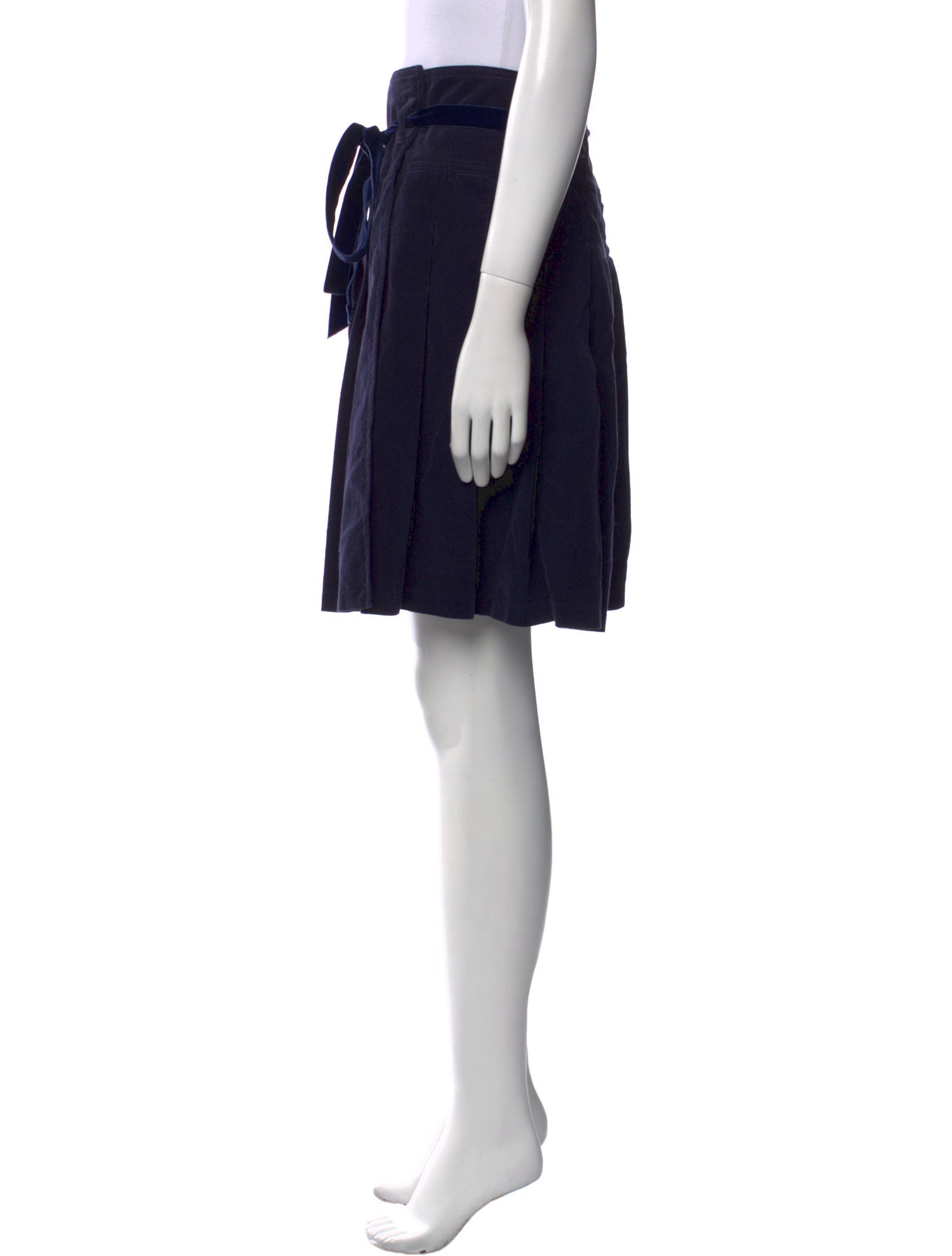 Burberry Pleated Accents Knee-Length Skirt