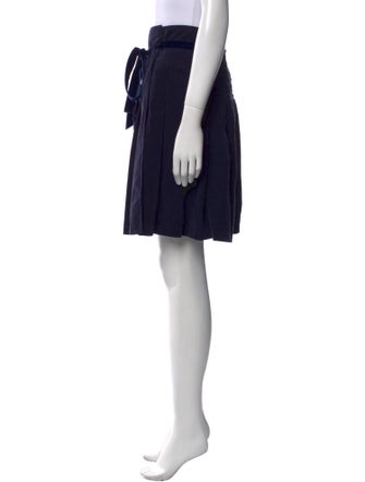 Burberry Pleated Accents Knee-Length Skirt