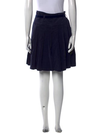 Burberry Pleated Accents Knee-Length Skirt