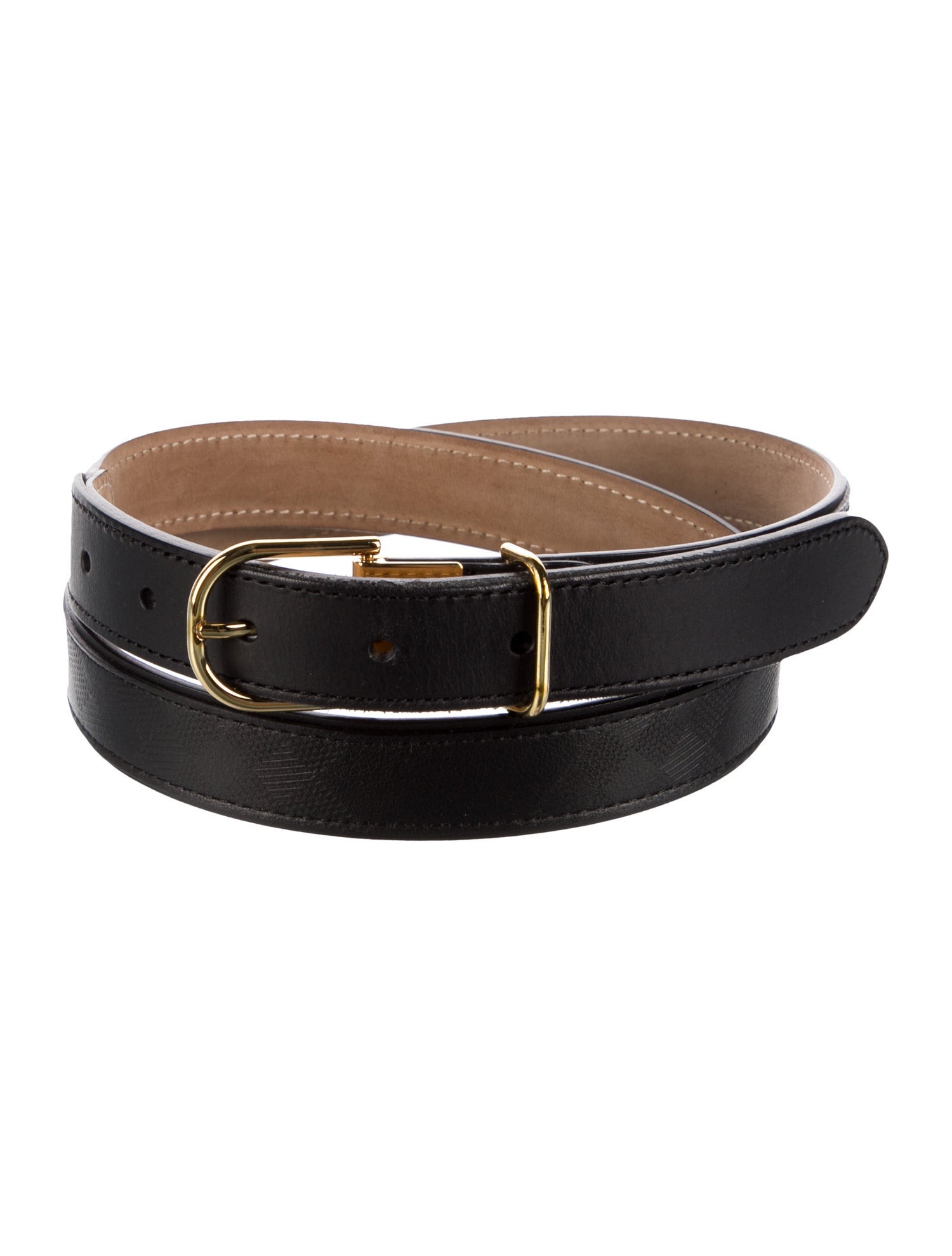 Burberry Skinny Leather Belt