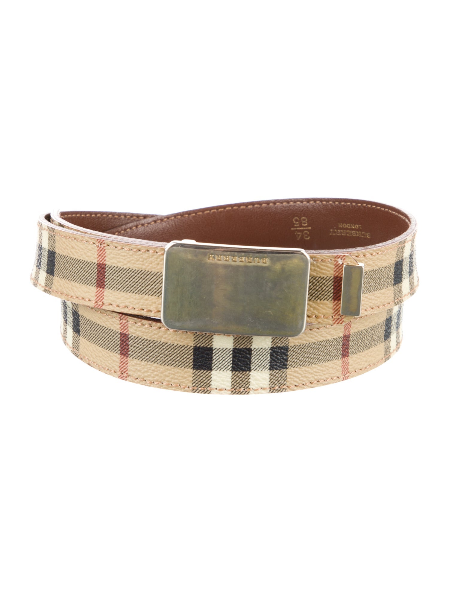 Burberry Skinny Leather Waist Belt