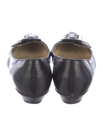 Burberry Nova Check Pattern Leather Flats