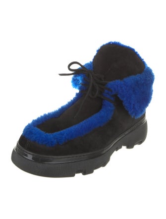 Burberry Suede Chelsea Boots