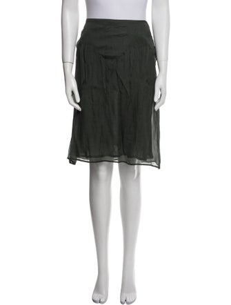 Burberry Silk Knee-Length Skirt