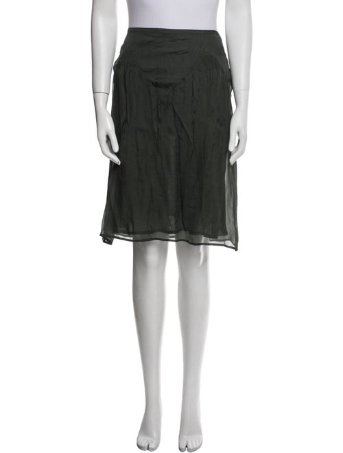 Burberry Silk Knee-Length Skirt