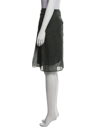 Burberry Silk Knee-Length Skirt