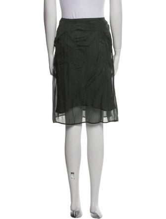 Burberry Silk Knee-Length Skirt