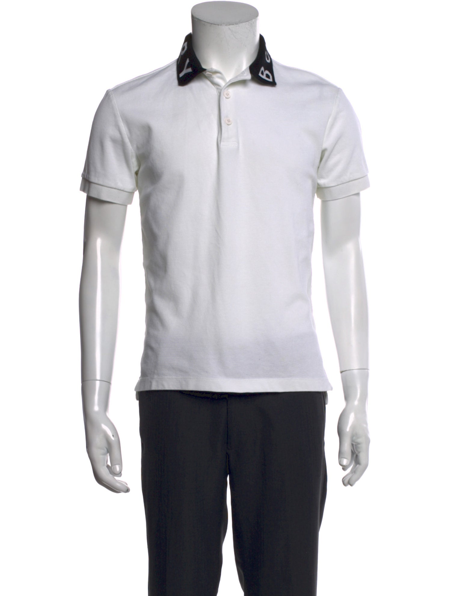 Burberry House Check Pattern Crew Neck Polo Shirt