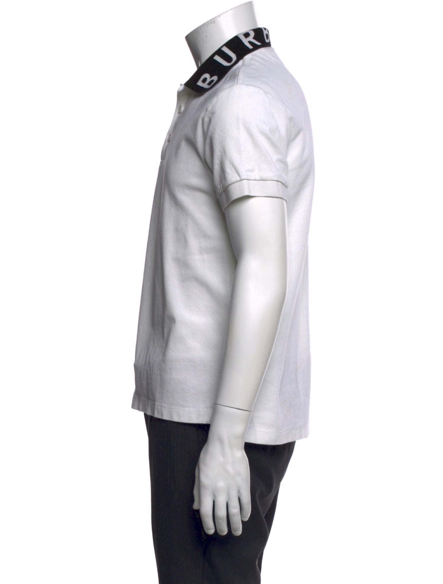 Burberry House Check Pattern Crew Neck Polo Shirt