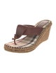 Burberry Leather Printed Espadrilles