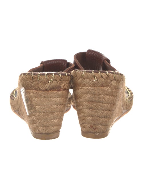 Burberry Leather Printed Espadrilles