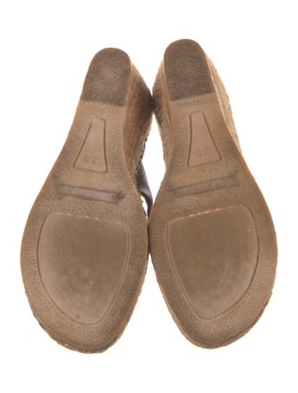 Burberry Leather Printed Espadrilles