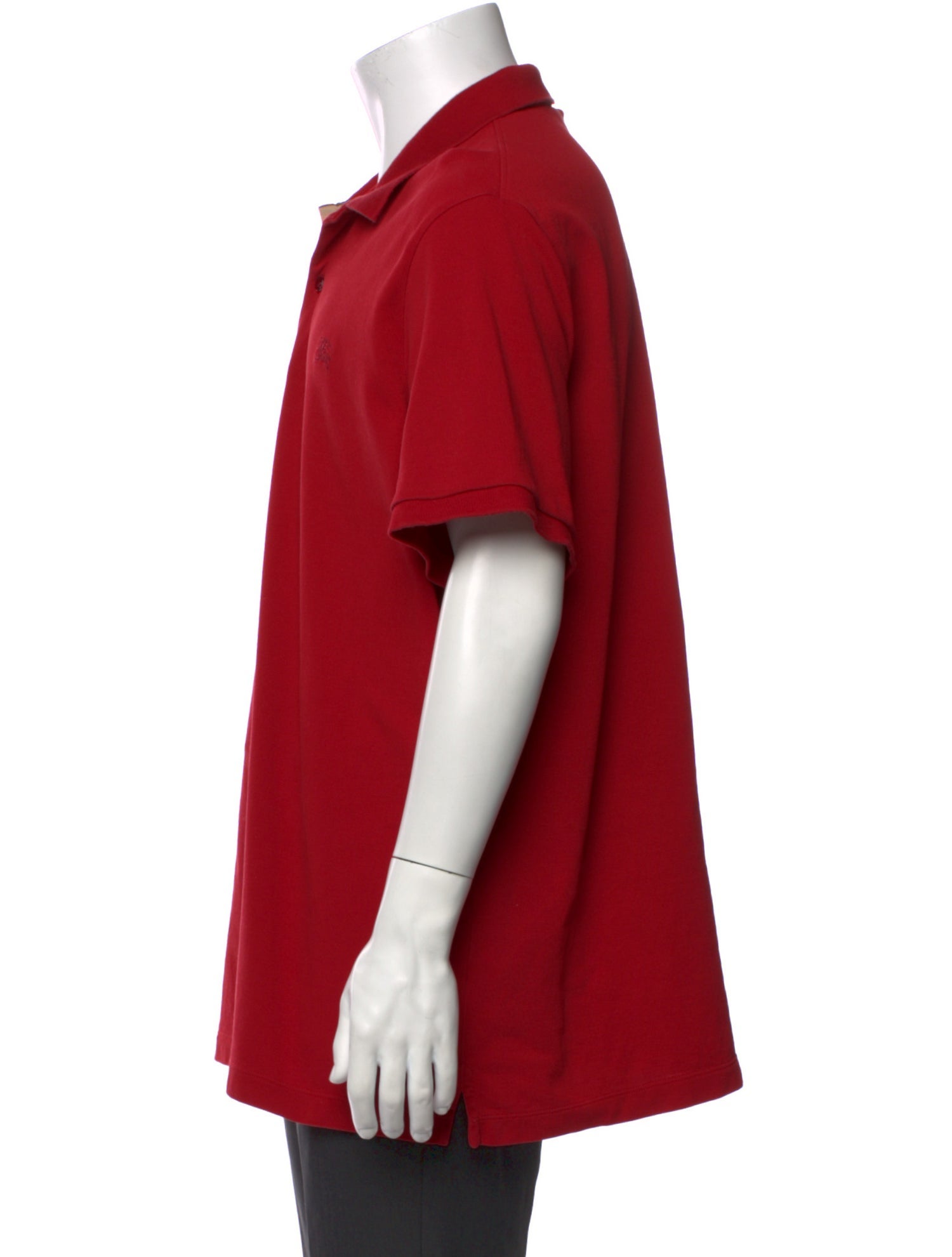 Burberry V-Neck Short Sleeve Polo Shirt