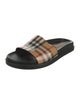 Burberry PVC Plaid Print Slides