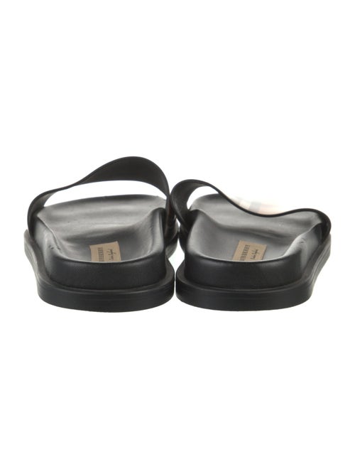 Burberry PVC Plaid Print Slides