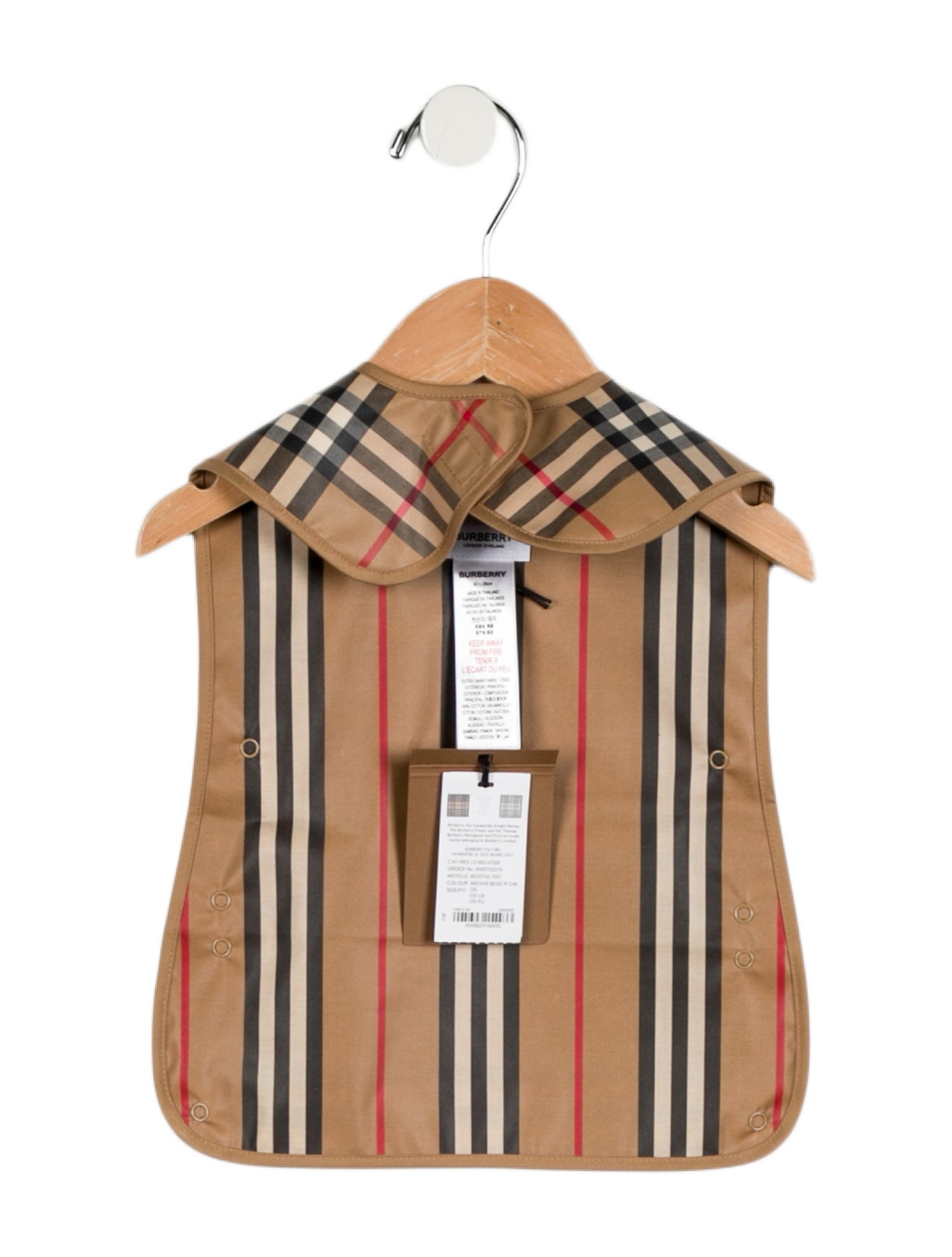 Burberry House Check Bib w/ Tags