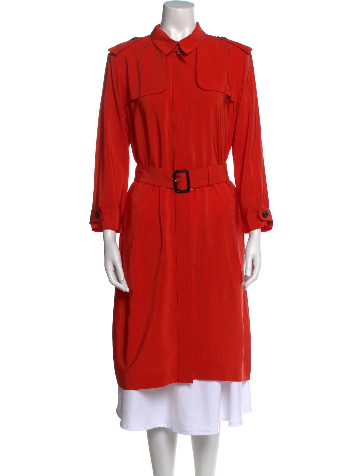 Burberry Silk Midi Length Dress