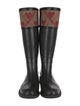 Burberry Rubber Patterned Rain Boots
