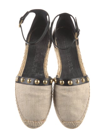 Burberry Canvas Studded Accents Espadrilles