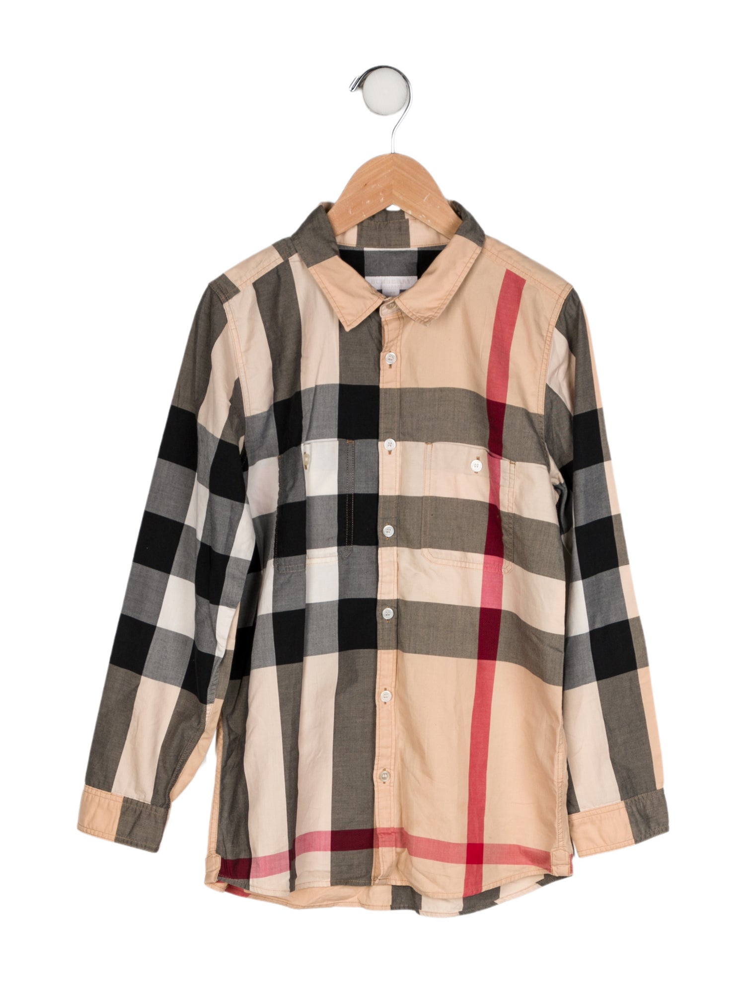 Burberry Long Sleeve Nova Check Button Up Shirt