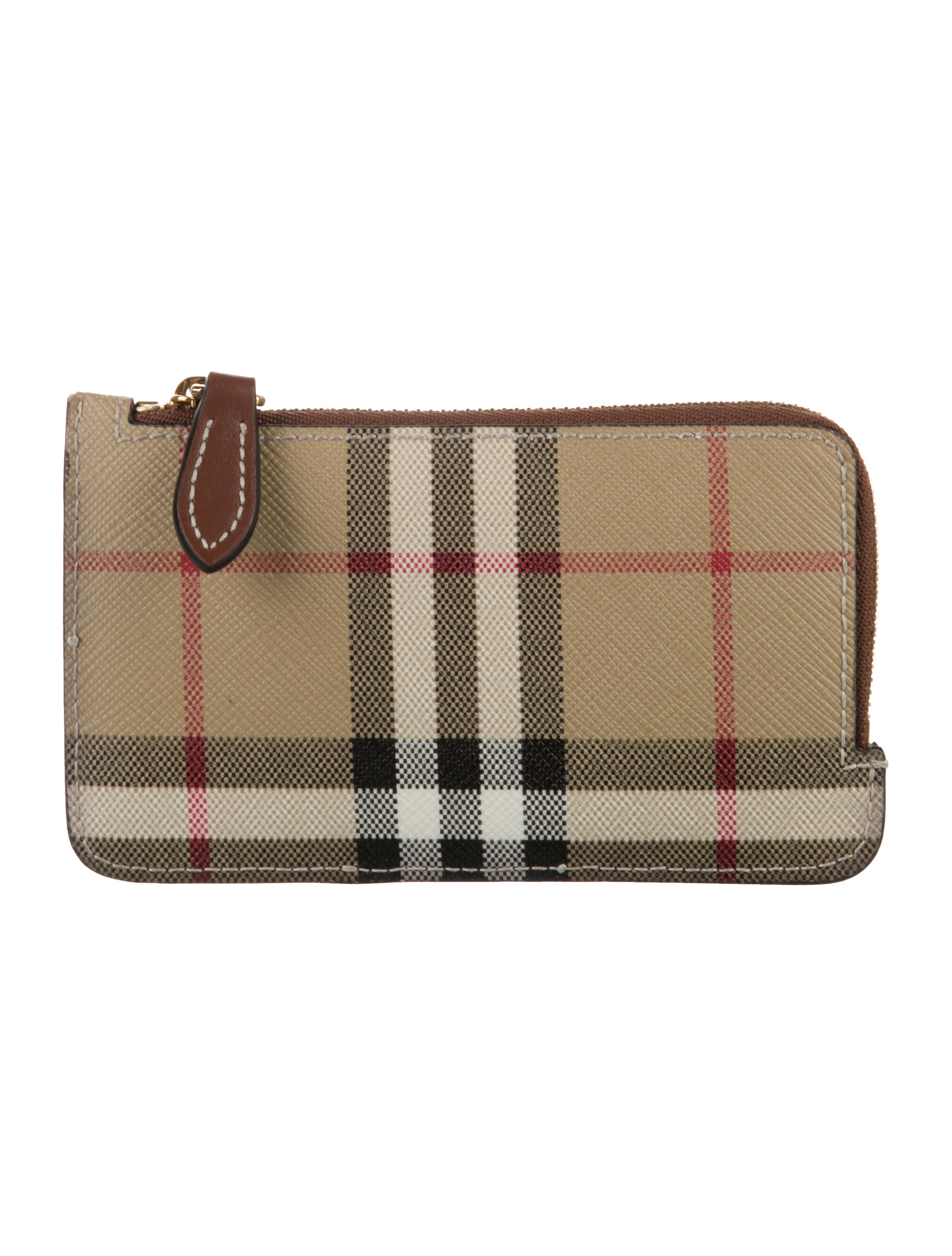 Burberry Nova Check Pattern Canvas Wallet