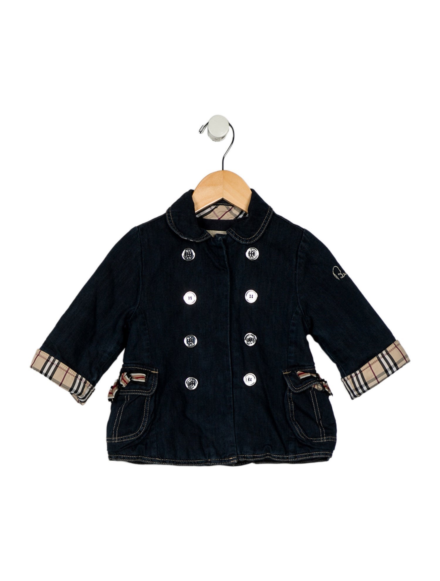 Burberry Infant Girls' Collared Denim Coat