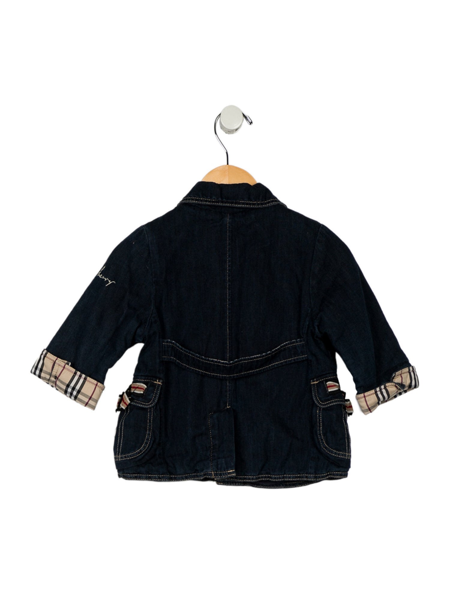 Burberry Infant Girls' Collared Denim Coat