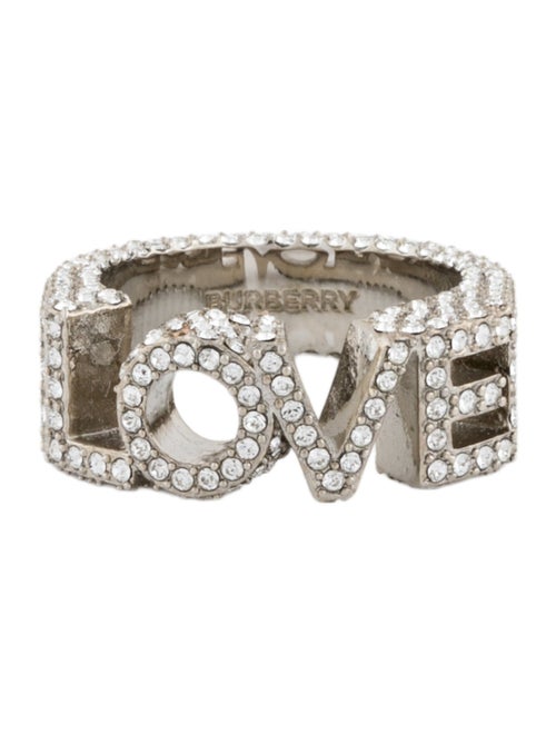 Burberry Crystal 'Love' Ring