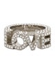 Burberry Crystal 'Love' Ring