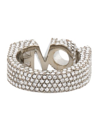 Burberry Crystal 'Love' Ring