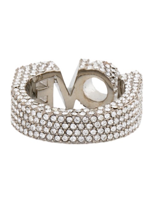 Burberry Crystal 'Love' Ring