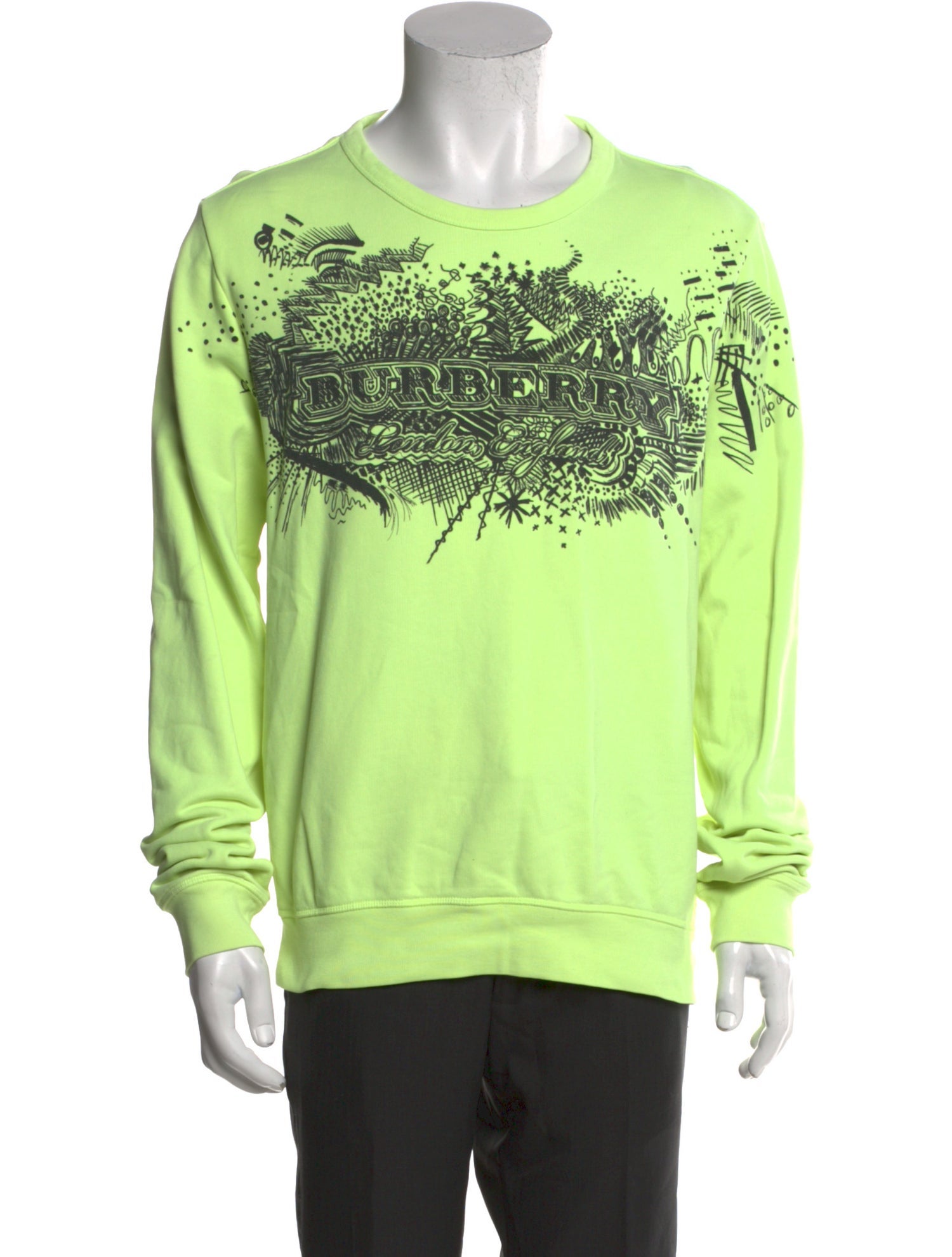 Burberry Graphic Print Crew Neck Pullover