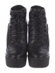 Burberry Prorsum Brogue Wedge Booties Leather Lace-Up Boots