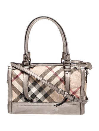 Burberry Nova Check Top Handle Bag