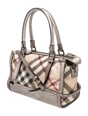 Burberry Nova Check Top Handle Bag
