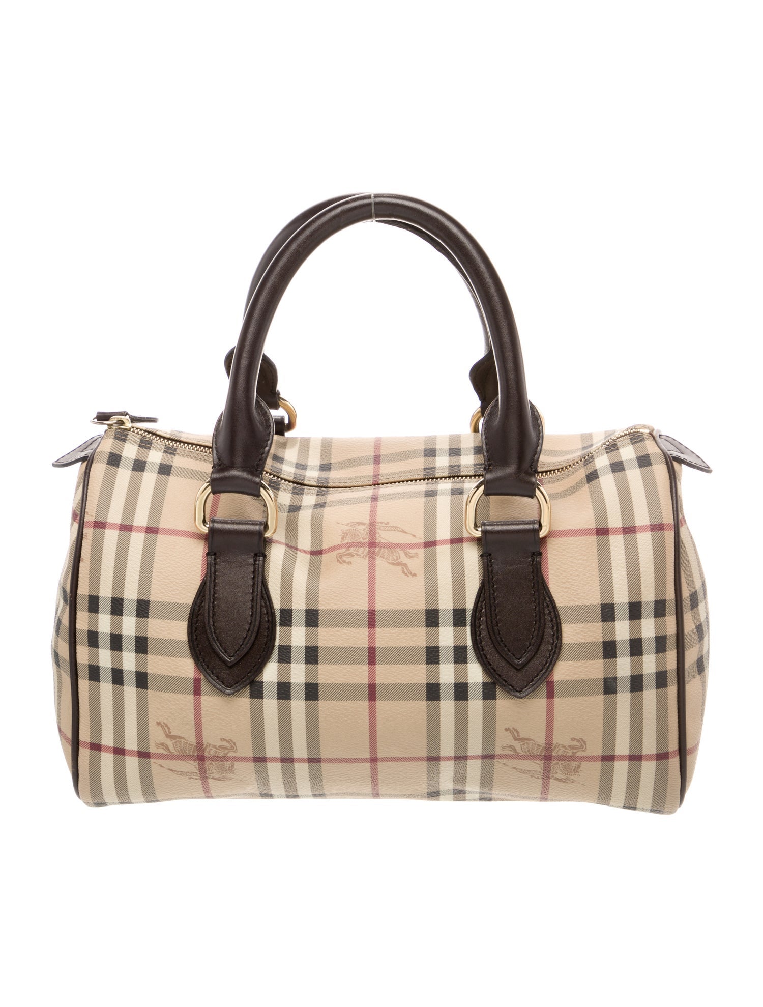 Burberry Haymarket Check Top Handle Bag