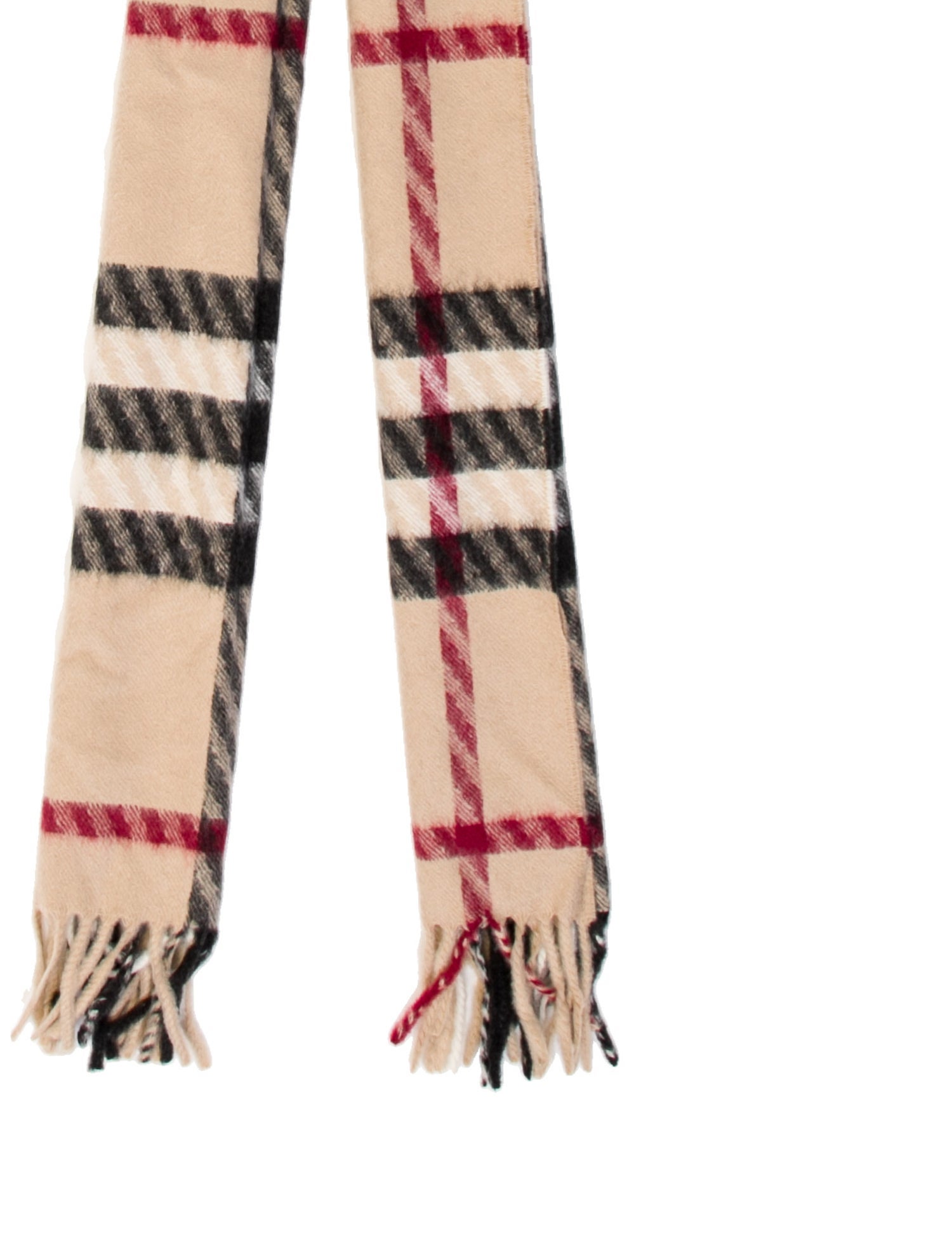 Burberry Cashmere Plaid Print Scarf