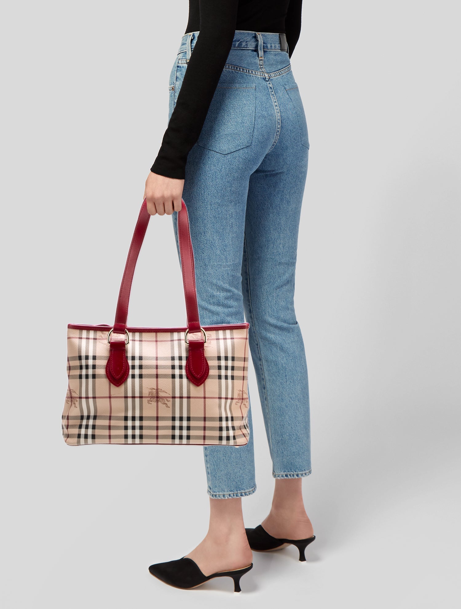 Burberry Haymarket Check Shoulder Bag