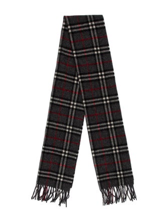 Burberry Lambswool Nova Check Pattern Scarf