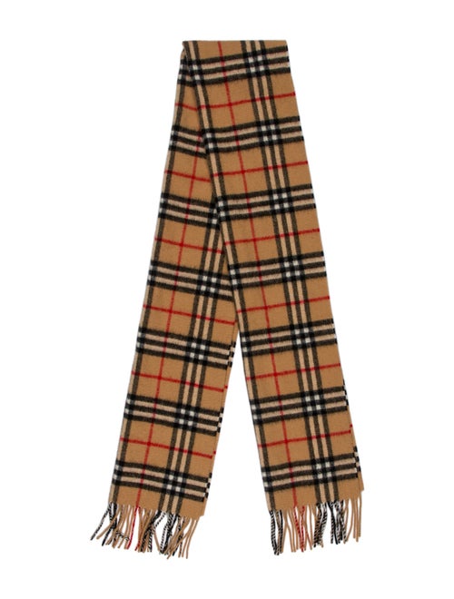 Burberry Lambswool Nova Check Pattern Scarf