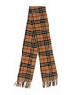 Burberry Lambswool Nova Check Pattern Scarf